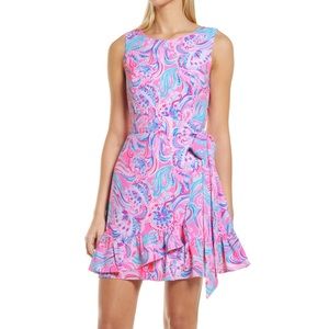 Lilly Pulitzer Women's Purple Joselyn Faux Wrap